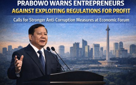 Prabowo Warns Entrepreneurs Against Exploiting Regulatory Loopholes for Profit