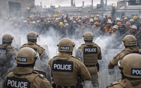 Over 2,000 L&T Workers Clash with Police at Hazira Plant in Violent Protest